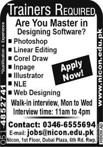 NICON Group of Colleges Walk In Interviews 2021