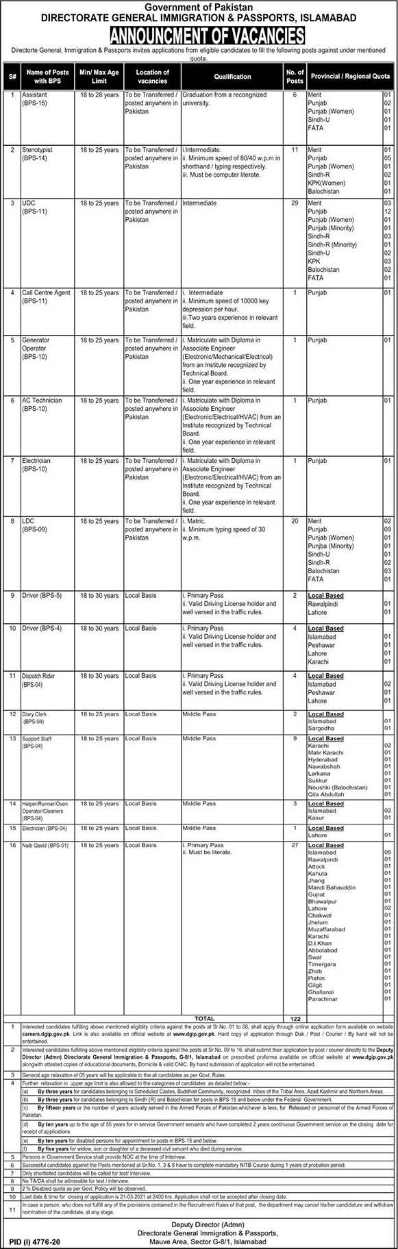 Ministry of Interior Jobs