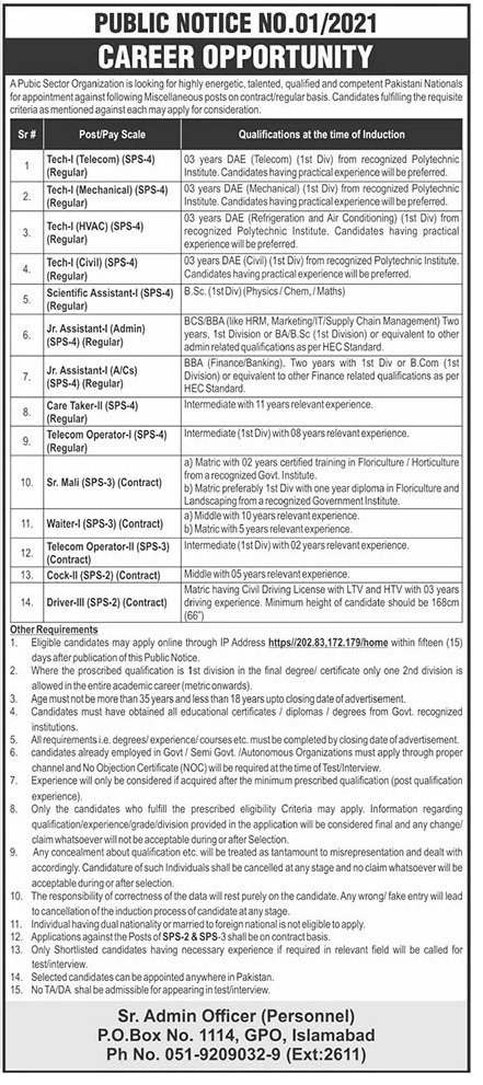 PO Box 1114 Jobs