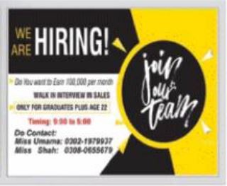 Sales Officer Jobs Interview 2022 in Multan in January