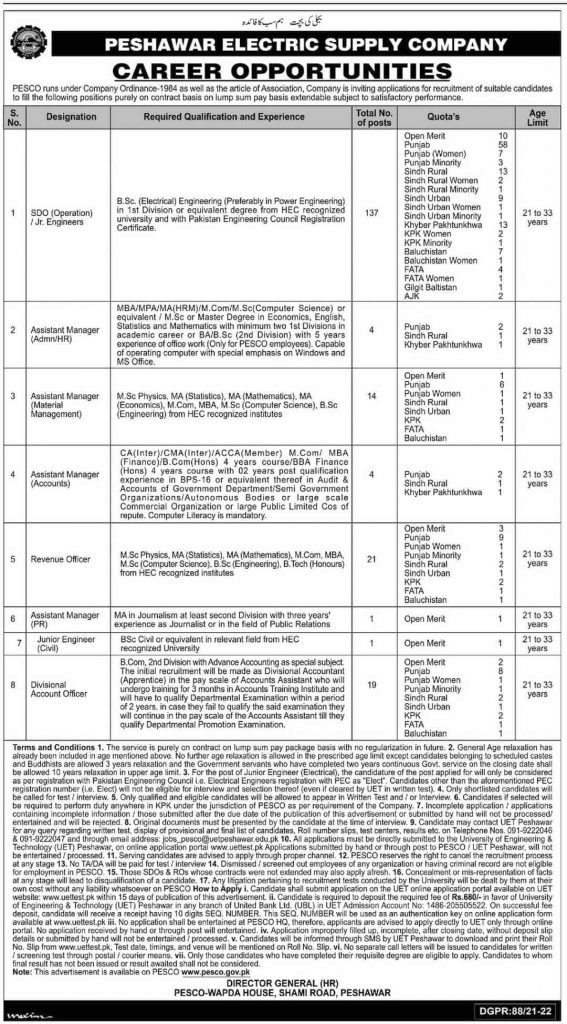 Jobs in PESCO