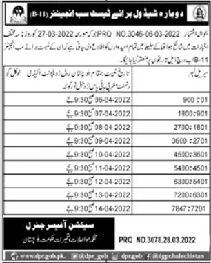 Sub Engineer Jobs in Communication & Works Department in March