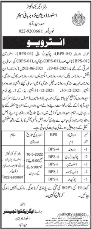 Interview Date for jobs at Stores Division Hyderabad in April