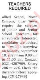 Nation Sunday Classified Ads 17 Sep 2023 For Educational in September