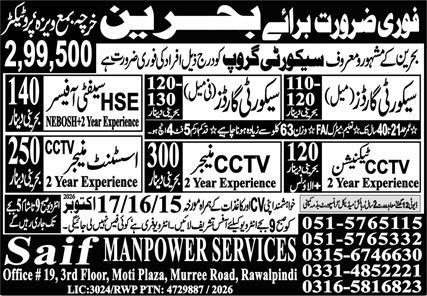 CCTV Manager & CCTV Technician Jobs 2026 In Saudi Arabia in October