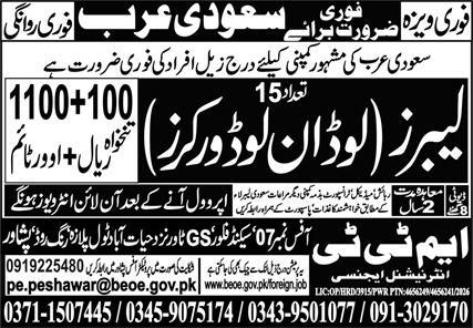 Labor & Loader Worker Jobs 2026 In Saudi Arabia in October