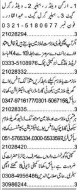 Argon Welder & Receptionist Jobs 2026 In Islamabad in October