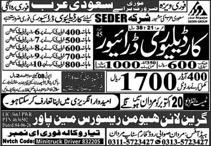 Green Line Human Resource Manpower Saudi Arabia Job 2026 in October