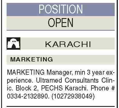 Ultramed Consultant Clinic Karachi Jobs 2026 in October